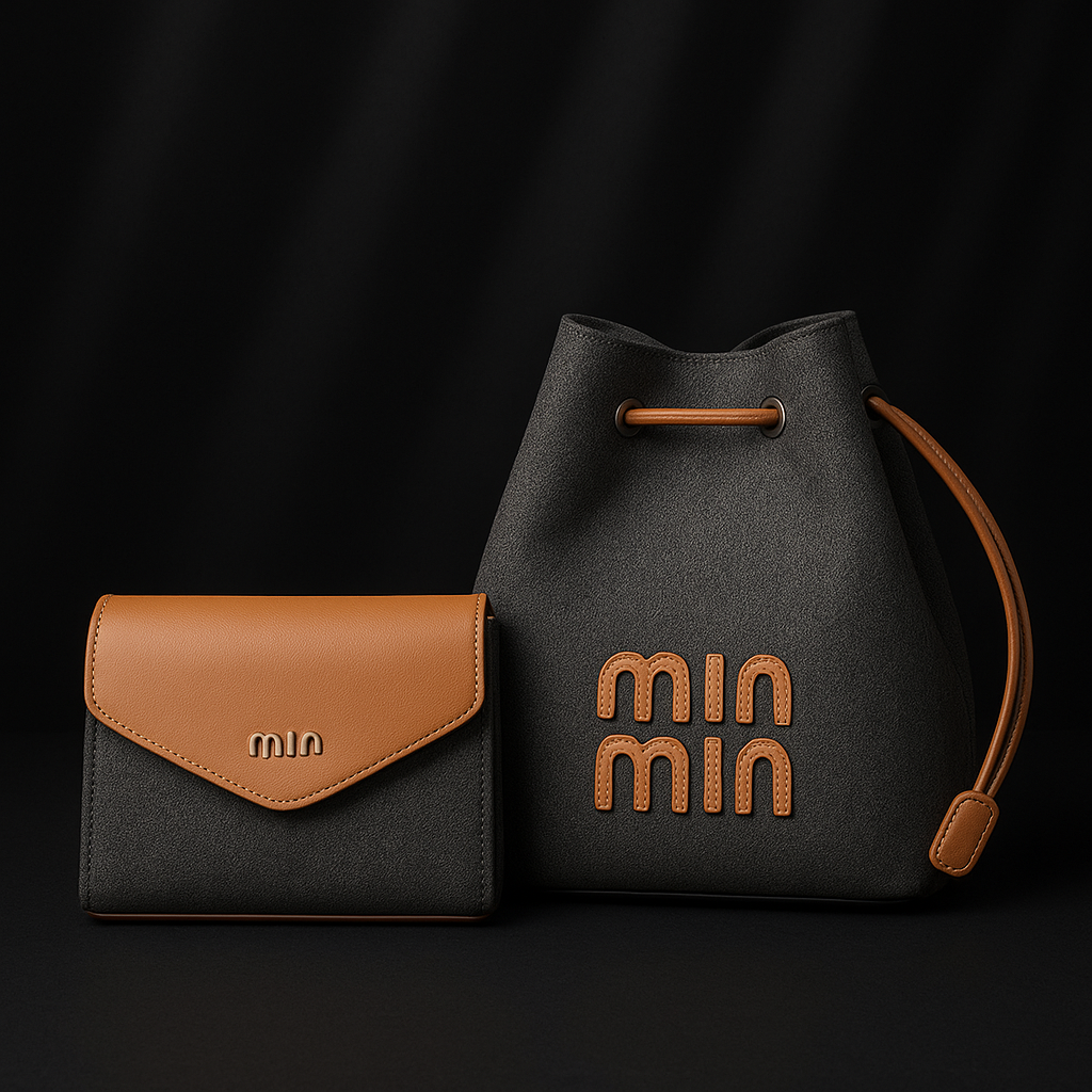 Luxury Canvas Bucket Handbag For Female